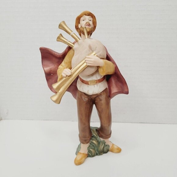 Thomas Kinkade Skilled Fisherman/Playing for the Newborn King Figurine Nativity - Picture 2 of 10
